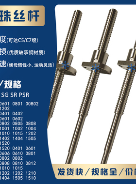 SFK SD SG SR PSR0401 0601 0801 0802 1202K滚珠螺杆丝杆丝杠