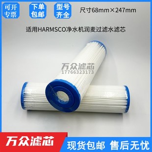 247 ECP50 适用HARMSCO净水机润麦过滤器折叠水滤芯C087