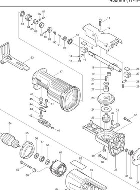 牧田往复锯 JR3000VT原装配件转子开关马达电动家用锯马刀锯零件