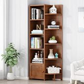 置物架楠竹书柜书架竹省角落转角三角边角窄墙角拐角空间空间柜省