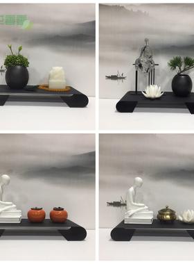 新中式卷轴书卷花艺狮子托盘组合摆件客厅茶几书房样板间软装饰