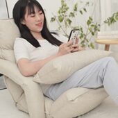 懒人沙发榻榻米飘窗小沙发床上护腰折叠靠背椅可拆洗喂奶哺乳椅子