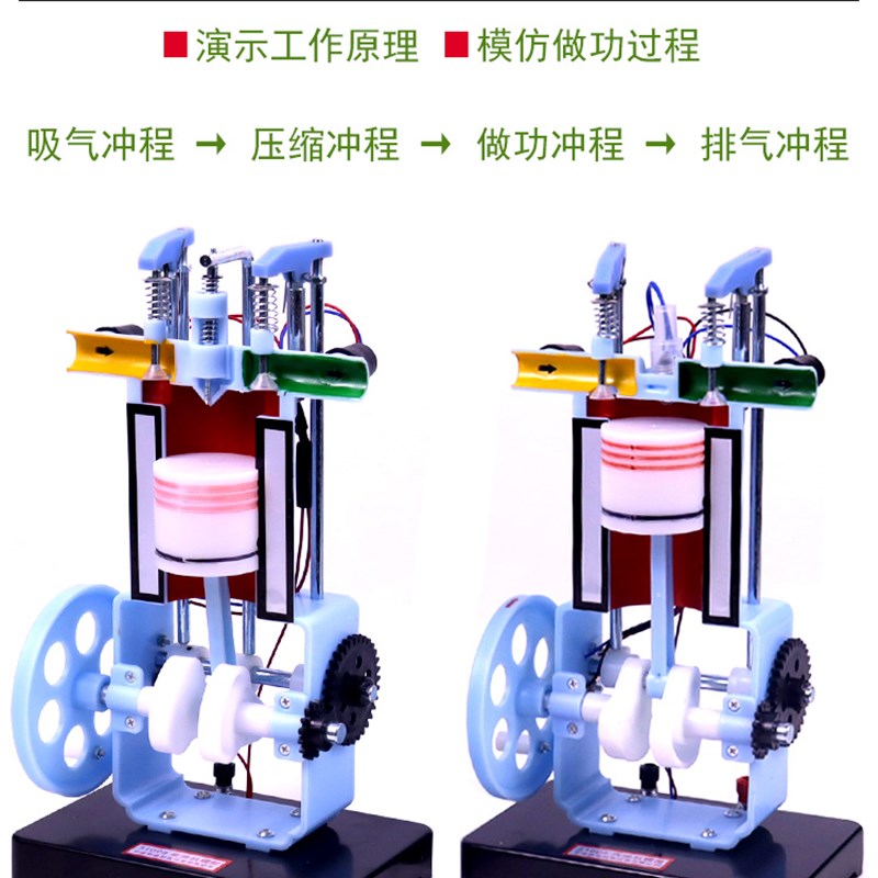 汽油机柴油机模型原理演示器四冲程单缸初中物理力学实验器材教学