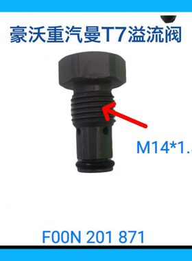 豪沃重汽曼T7溢流阀限压阀F00N201871共轨电喷专用校油泵小配件