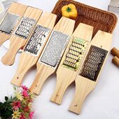 家用多功能刨丝器大小号不锈钢厚铜片松木板新款 切菜切丝利器