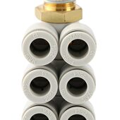 KQ2ZT04 01S 02S 双头三组接头多孔插管 03S KQ2BT08 04S