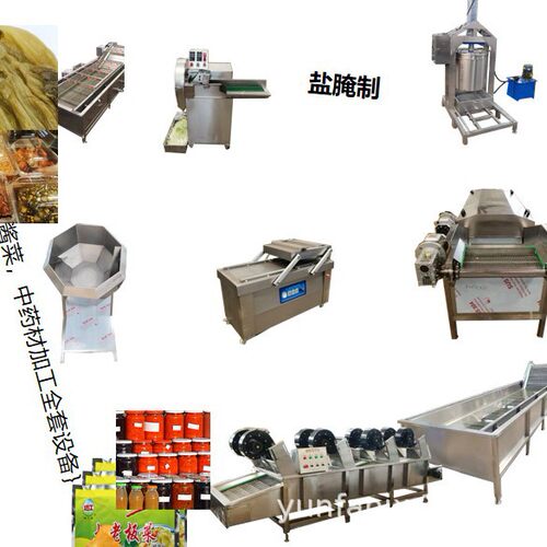 腌制姜牙机器 净菜加工设备 酱包杀菌设备 大型食品机械