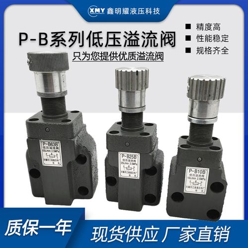 液压板式低压溢流阀 P-B10B P-B10 P-B25 P-B25B P-B63 P-B63B
