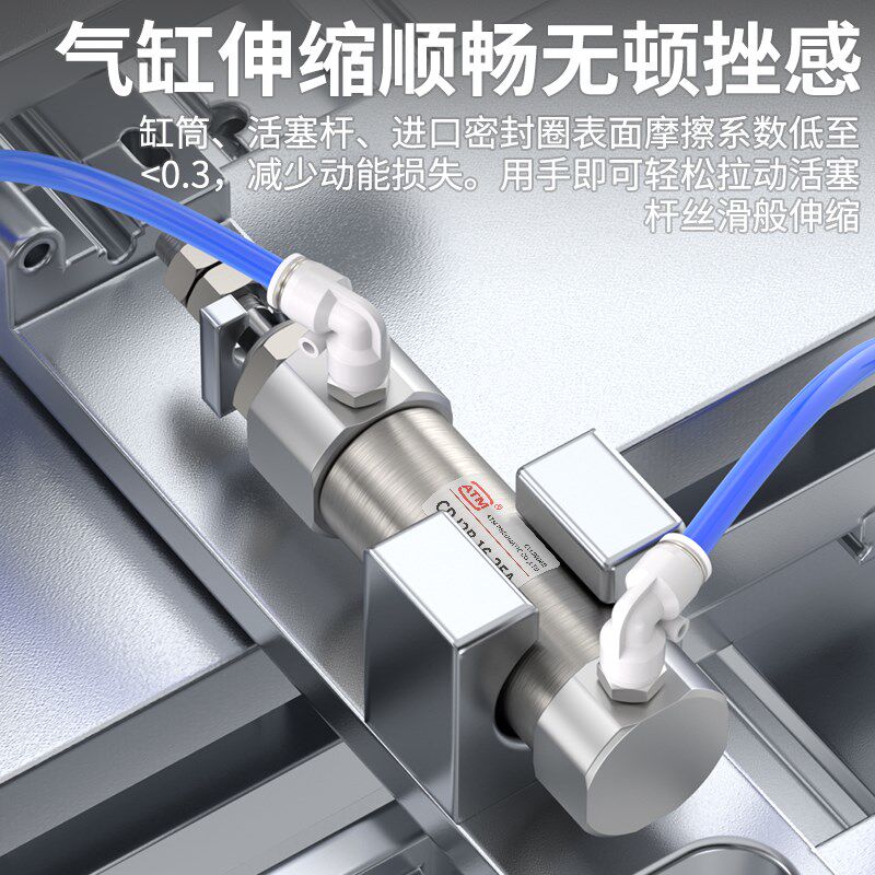 PB微型CDJ2B迷你小型气动笔型气缸CDJ2KB/CDJ2D10/16-20-30-50-75