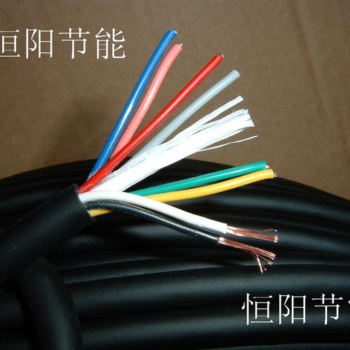 RVV黑色超软8芯0.3平方电缆线控制线机床设备电源线拖链多股铜芯