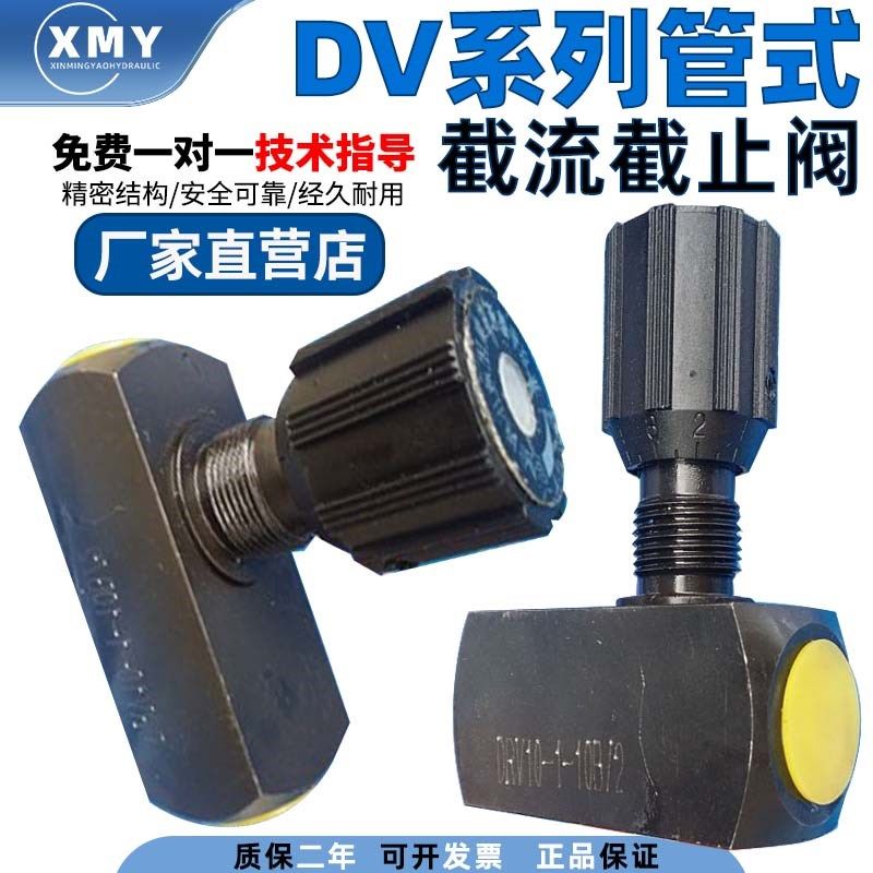 厂家直销华德液压节流截止阀DV10-1-10B单向DRV12-1-10B管式