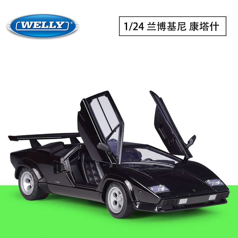 WELLY威利1:24兰博康塔什Countach LP5000S跑车仿真合金汽车模型