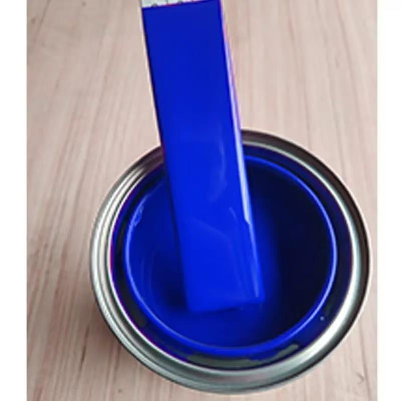 孔雀蓝汽车漆海蓝紫蓝防锈防腐漆福田蓝漆电动车深蓝划痕修补漆