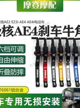 适用极核AE2 EZ3i AE4 AE4i电动车改装配件碟刹车牛角手把柄拉杆