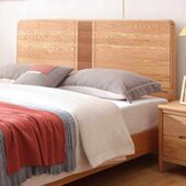 FAS级北美红橡木实木床1.2米单人床一五八135CM宽青少年2.2米大床