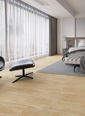 卧室木地板直边木纹条地砖200x1200房间阳台仿木纹防滑地砖木地板