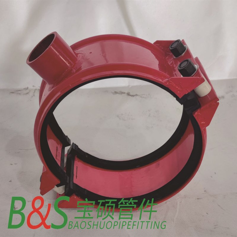 钢塑丝口三通管卡 PE管分水三通增接口哈夫三通抱箍分水器