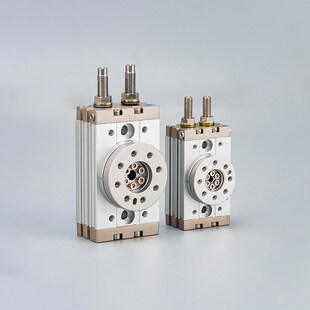 亚德客型HRQ10A/20A/30A旋转摆台气缸90度 180度齿杆式回转气缸