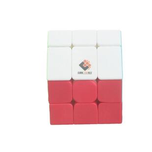 Cube 梯色白色顶房子魔方三阶魔屋魔方3X3彩色变形魔方Magichouse