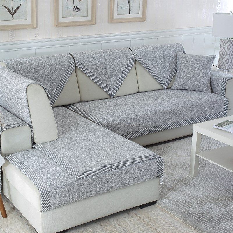 简约现代棉线加厚沙发套 四季编织沙发巾高档客厅实木棉麻沙发垫,居家布艺,沙发套,淘宝优惠券,粉丝福利购,淘宝优惠卷