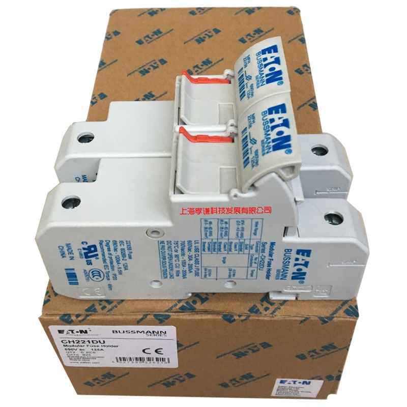 EATON伊顿BUSSMANN保险丝座CH221DU 690V 125A熔断器FWP 22x58mm