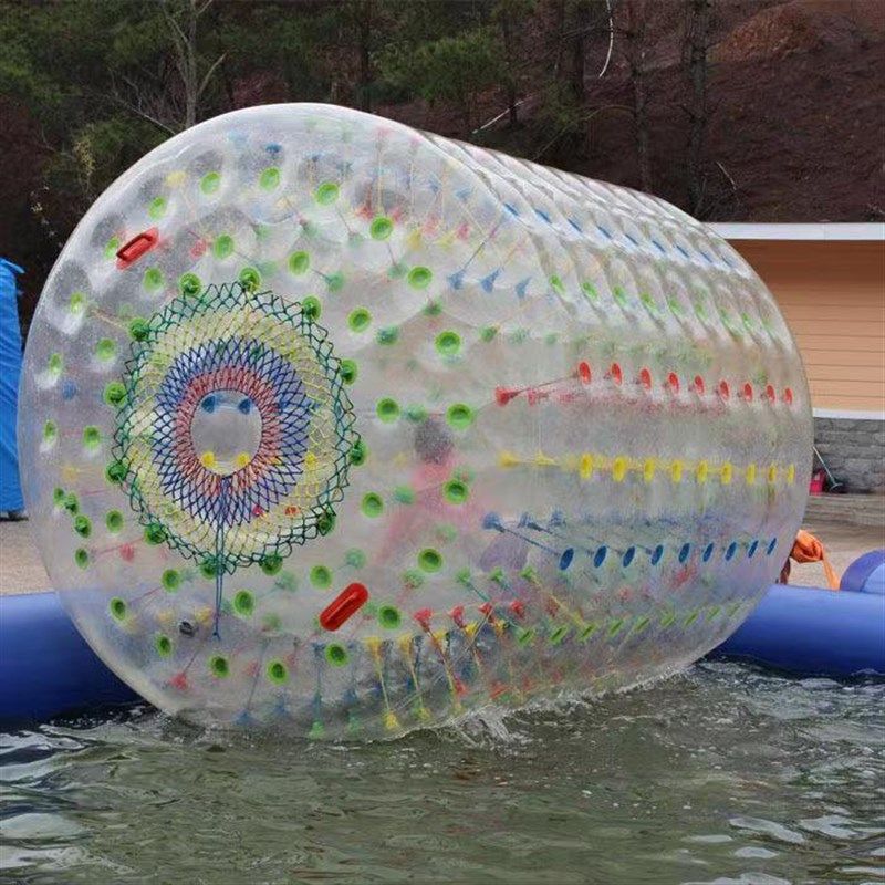 充气太空漫步水上步行球加厚滚筒球悠波球草地彩色碰碰球游乐设备