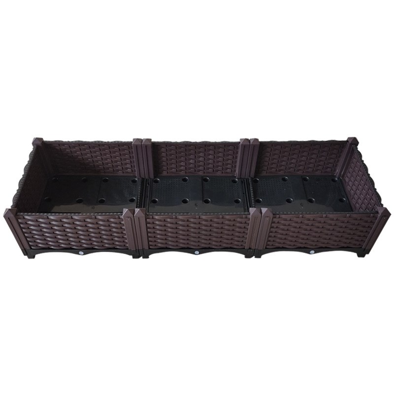 阳台种菜箱自由组合花箱长方形塑料蔬菜种植箱种菜花盆种植箱