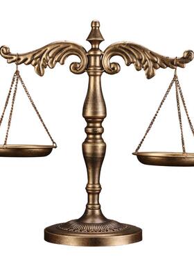 新款欧式铁艺天平摆件律师事务所办公室装饰摆设天平模型装饰摆设