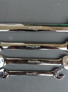 包邮库存全新原装进口Snapon美国实耐宝呆扳手精抛光英制开口扳手