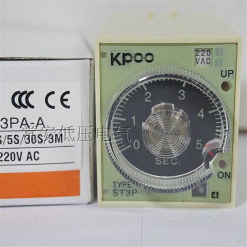 开普KPOO 通电延时型旋钮时间继电器 T3PA-A