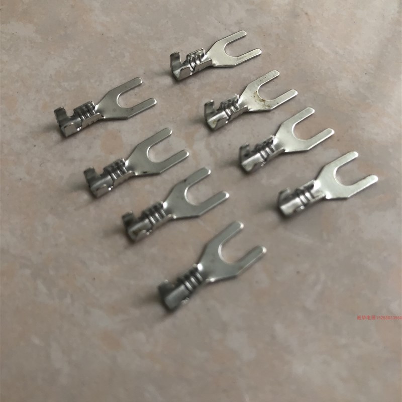 叉形接线片3.2A5000只0.4mmY型M3叉形冷压端子汽车接插件