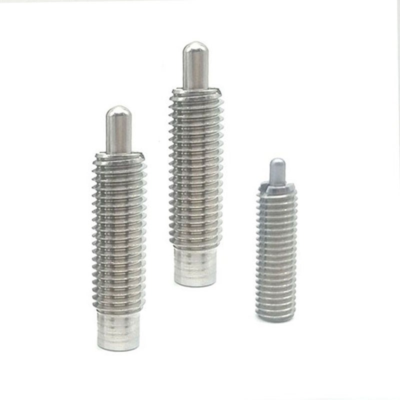 ZAP02 粗牙不锈钢弹簧柱塞 PJHW3/4/5/6/8/10/12/16 弹性顶丝分度