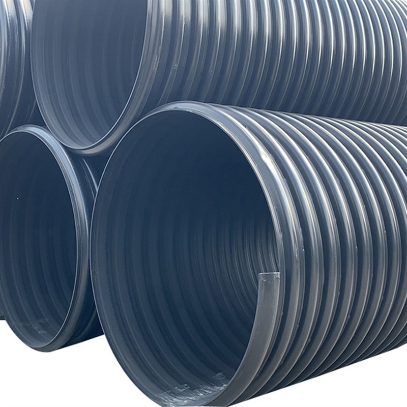 聚乙烯优质钢带增强PE螺旋波纹管钢丝网骨架聚复合管排污波纹水管