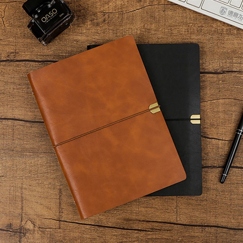 极速定 制创意商务A5活页笔记本仿皮PU软皮面办公记事本定 制LOGO