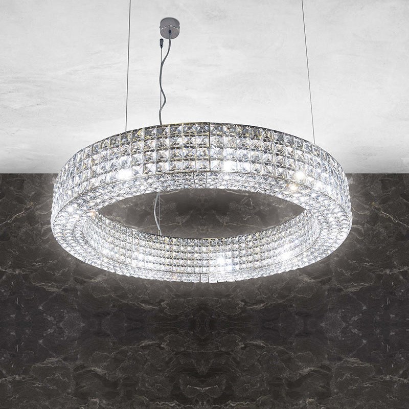 米兰 客厅水晶吊灯轻奢餐厅后现代吧台别墅岛台卧室楼梯灯装饰灯