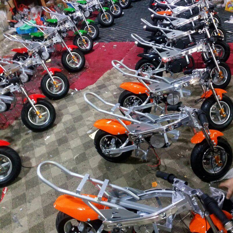 2019新款 49cc迷你摩托车 迷你小跑车小趴赛车 电启动小摩托车