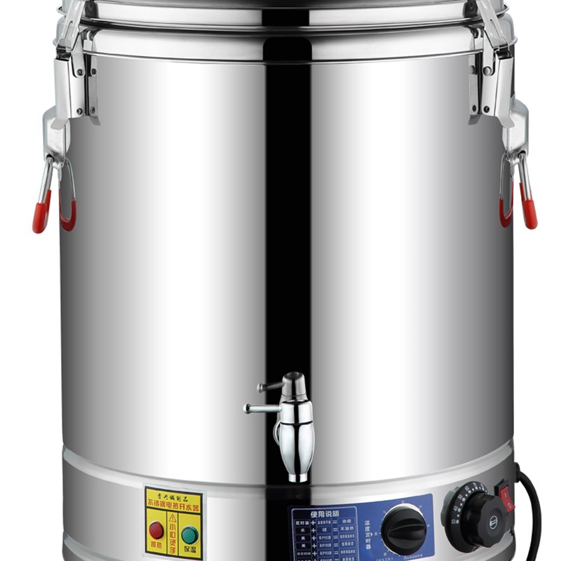 电热不锈钢保温桶商用茶水桶饭桶开水桶蒸煮汤桶烧水桶双层大容量