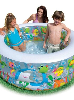 INTEX58480金鱼水池家庭充气游泳池宝宝游泳池加厚儿童充气池