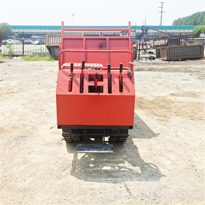 1.2t吊装一体履带运输车 手扶式爬山虎运输车 单缸柴油农用搬运车