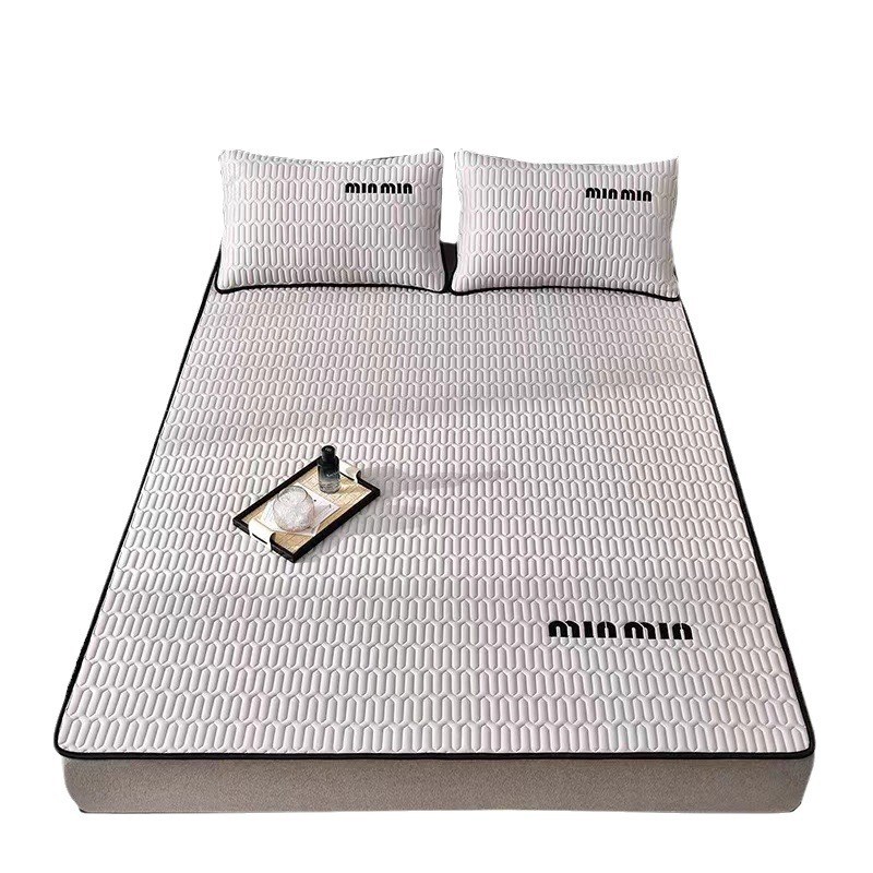 夏季凉感冰丝乳胶凉席三件套夏天单人高级感空调席家用席子可水洗