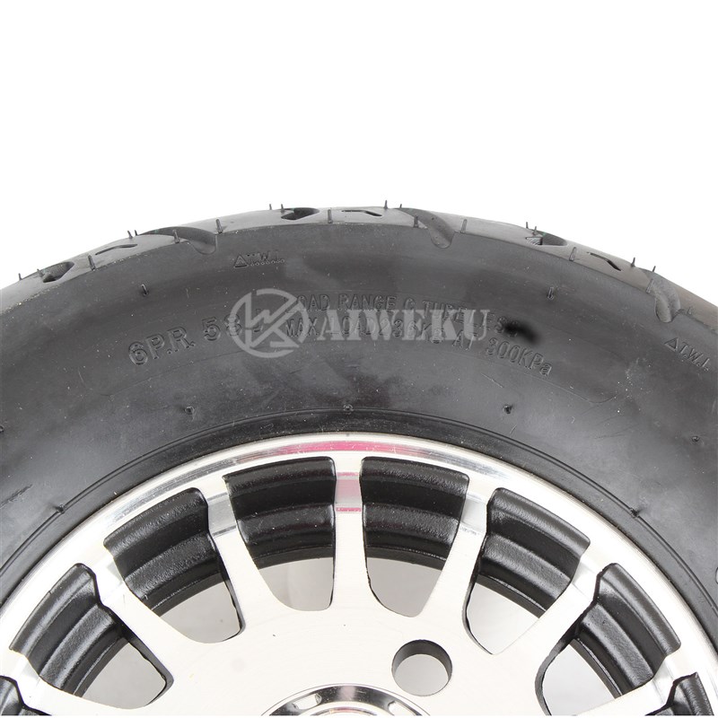 100/90-8真空胎电动四轮篷车小巴士8寸铝轮毂整套100/90-8