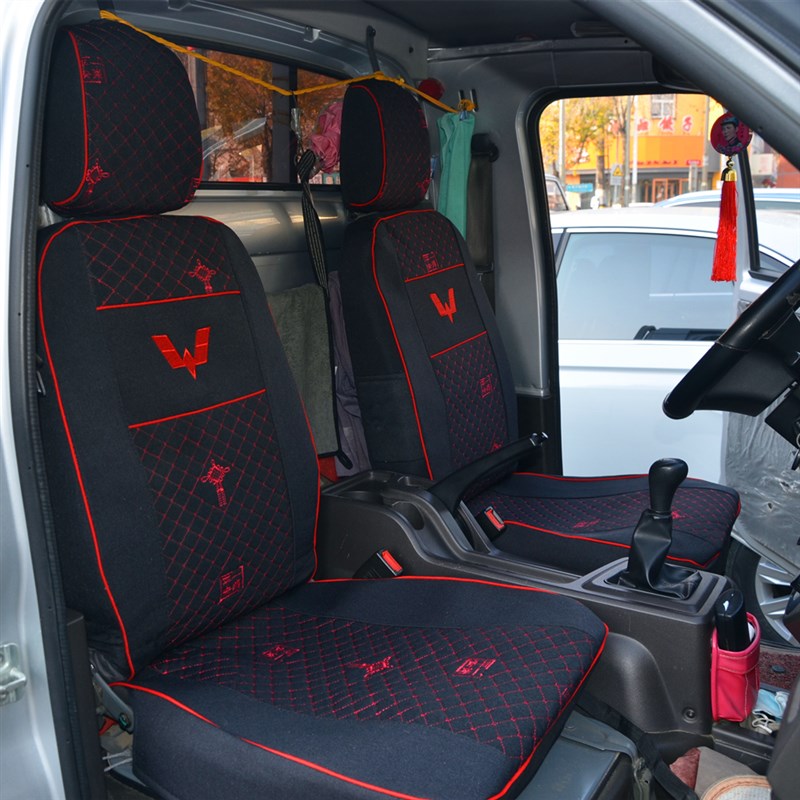 适用五菱荣光新卡座套小卡之光双排单排坐垫箱货小货车全包座垫套