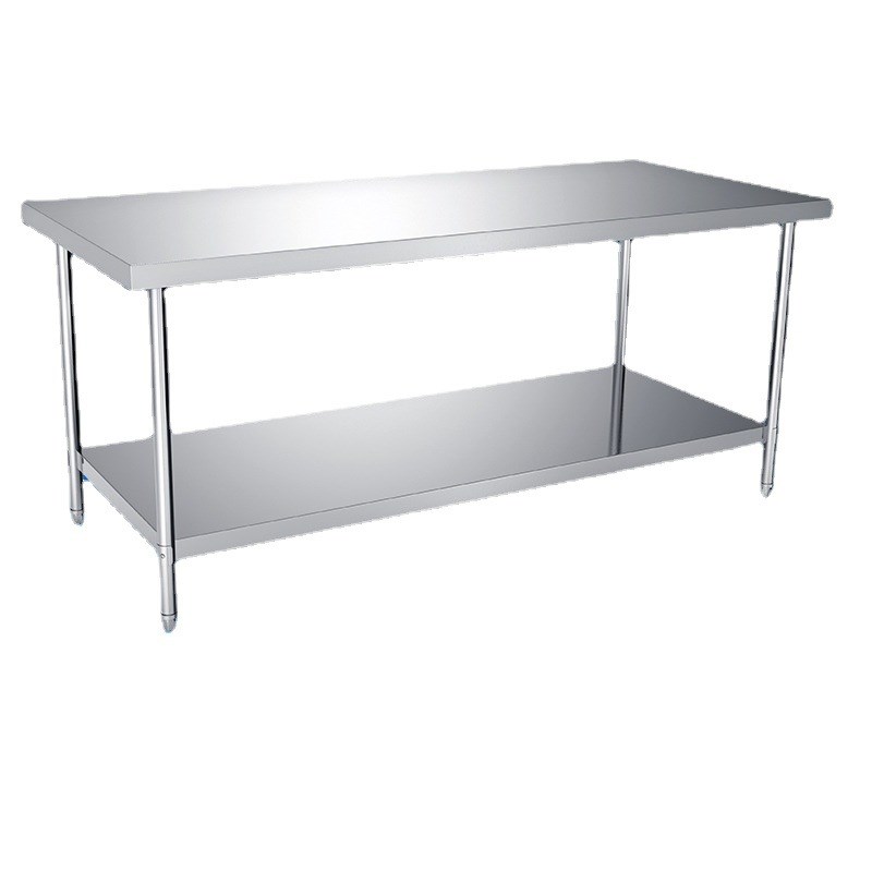 拆装双层不锈钢工作台饭店三层厨房操作台工作桌打荷台打包装台面