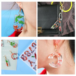 得意洋洋水晶滴胶26个大写英文字母模具镜面字母钥匙扣硅胶模具