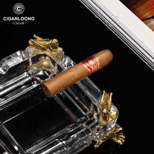 CIGARLOONG茄龙雪茄烟灰缸手工制作奥地利水晶镶铜烟缸CLG-23EP26