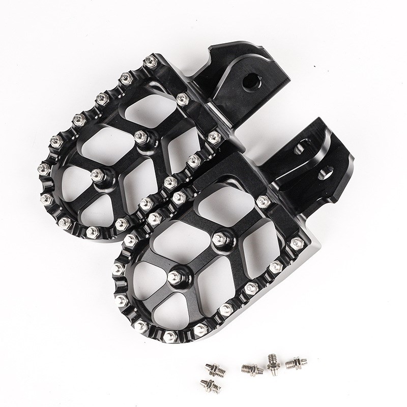 适用Surron轻蜂脚踏改装摩托车前脚踏 铝合金脚踏板 脚蹬改装配件