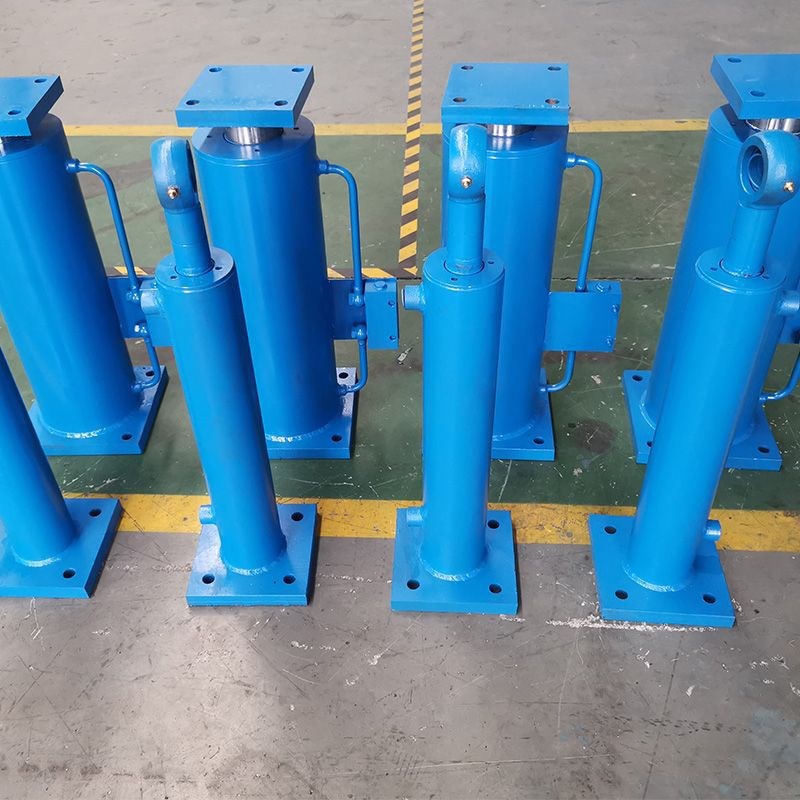 双向双作用工程重型油缸千斤顶升降机中间铰轴连接缸法兰液压油缸