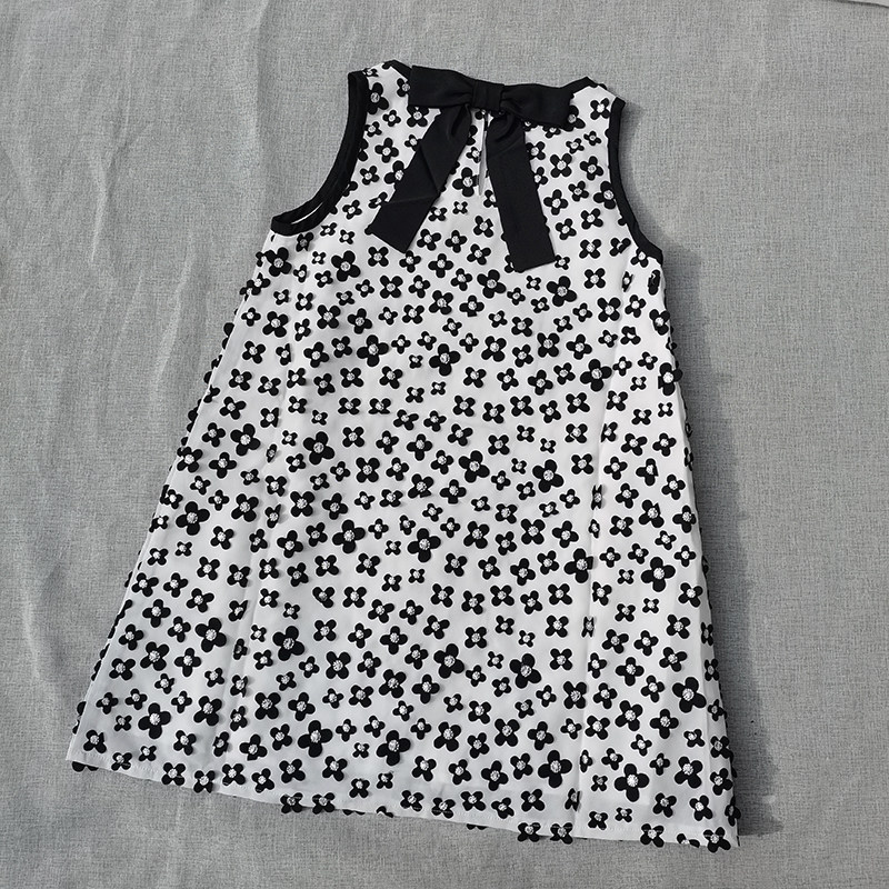 3样包邮4-12码  女童夏季 黑白立体花朵 背心裙 蝴蝶结连衣裙,童装/婴儿装/亲子装,连衣裙,淘宝优惠券,粉丝福利购,淘宝优惠卷