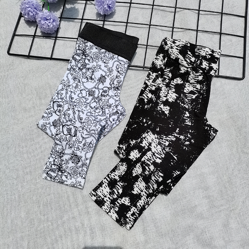 亏清~3件包邮4-12码女童 欧美尾春秋夏季修身打底裤长裤九分裤