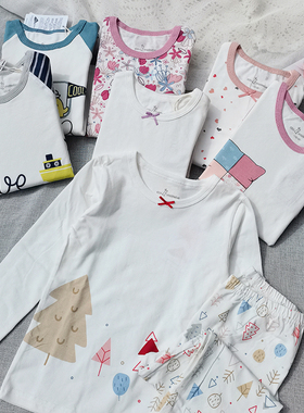 3样包邮110-150女童男童春秋家居套装棉毛衫裤秋衣秋裤两件套